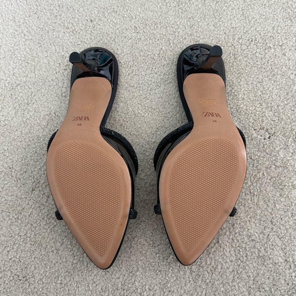 Zara Vinyl Rhinestone Heels - Picture 7 of 7